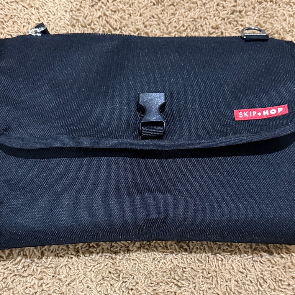Skip Hop Black travel changing pad